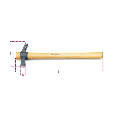 Claw Hammer Wooden Shaft,250mm